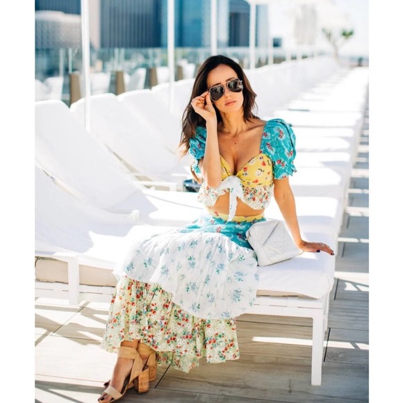 LoveShackFancy Tops - NWT LoveShackFancy Soleil Crop Top